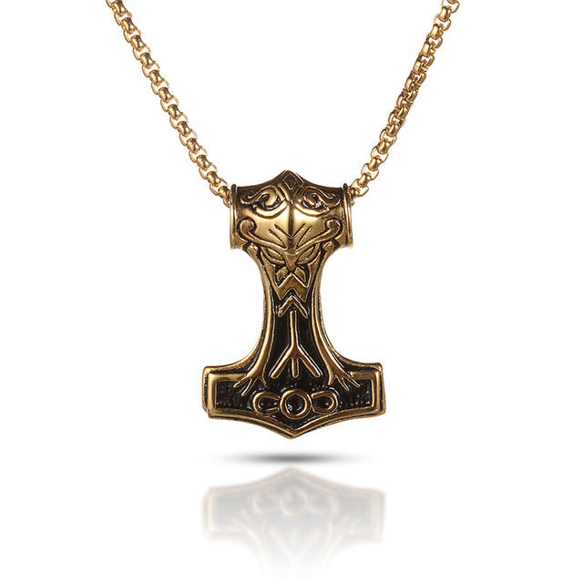 Olympian Hephaestus Hammer Pendant with Necklace — Athena Gaia